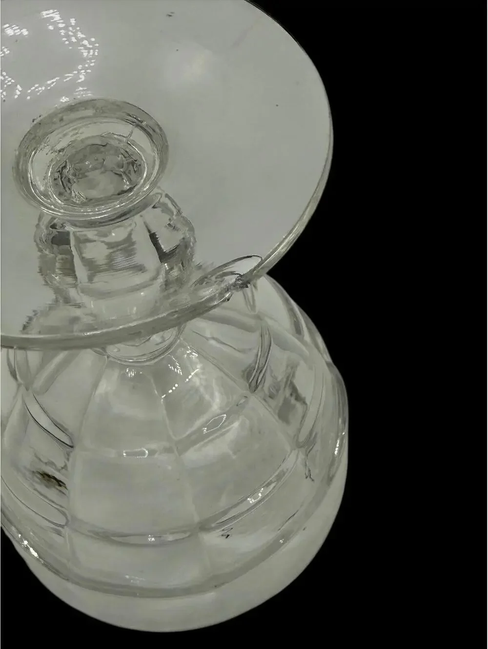 Vintage 1940s Pressed Glass Barware Set: Cambridge Cascade Clear 6 Cordial Glass
